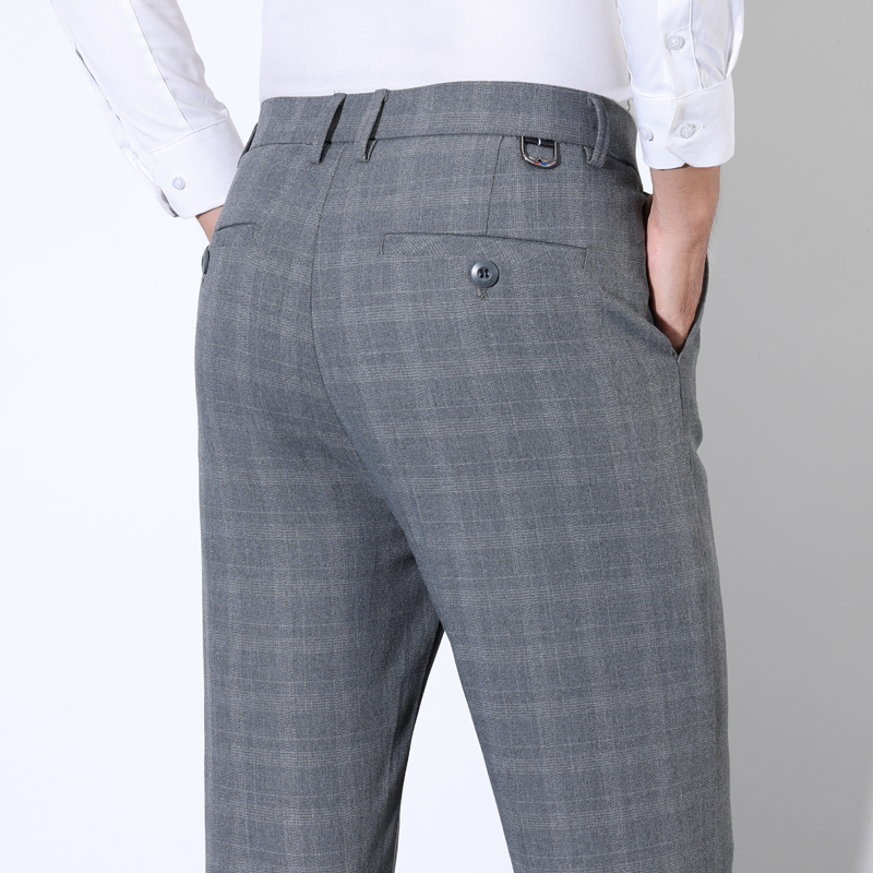 Men Grooming Usa - Pantaloni da abito classici a righe