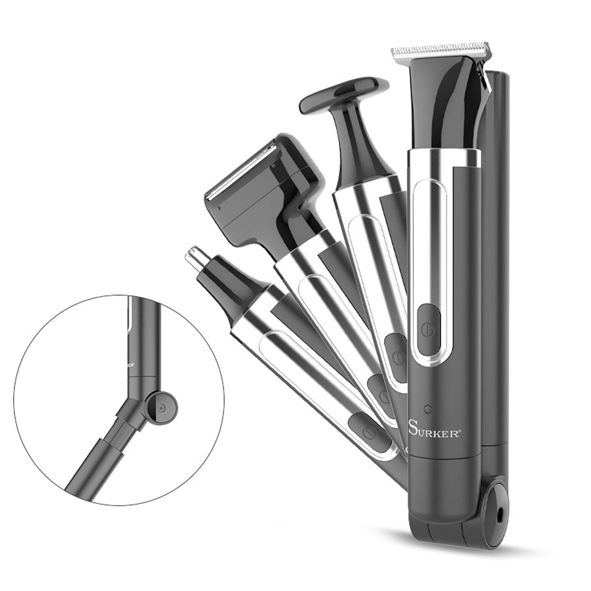 Men Grooming Full Body - Surker Rasoio 4 in 1 per